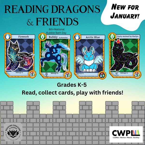 New Reading Dragons and Friends for January 2026